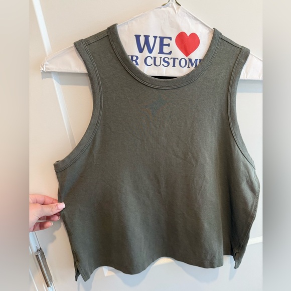 Classic-Fit Cotton-Blend Tank Top - lululemon army green - Picture 3 of 8